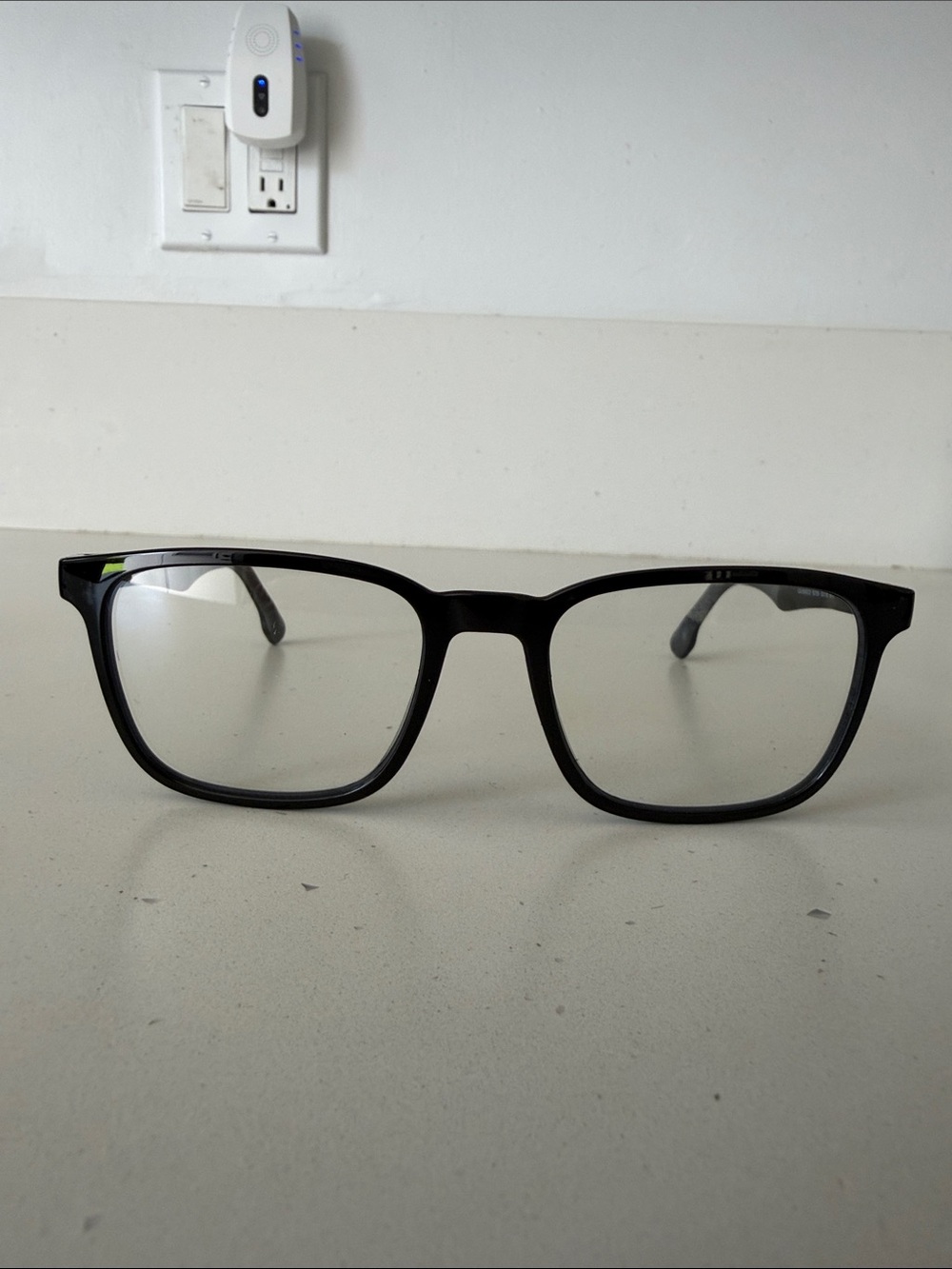 Classic Black Men's Rectangle Eyeglasses